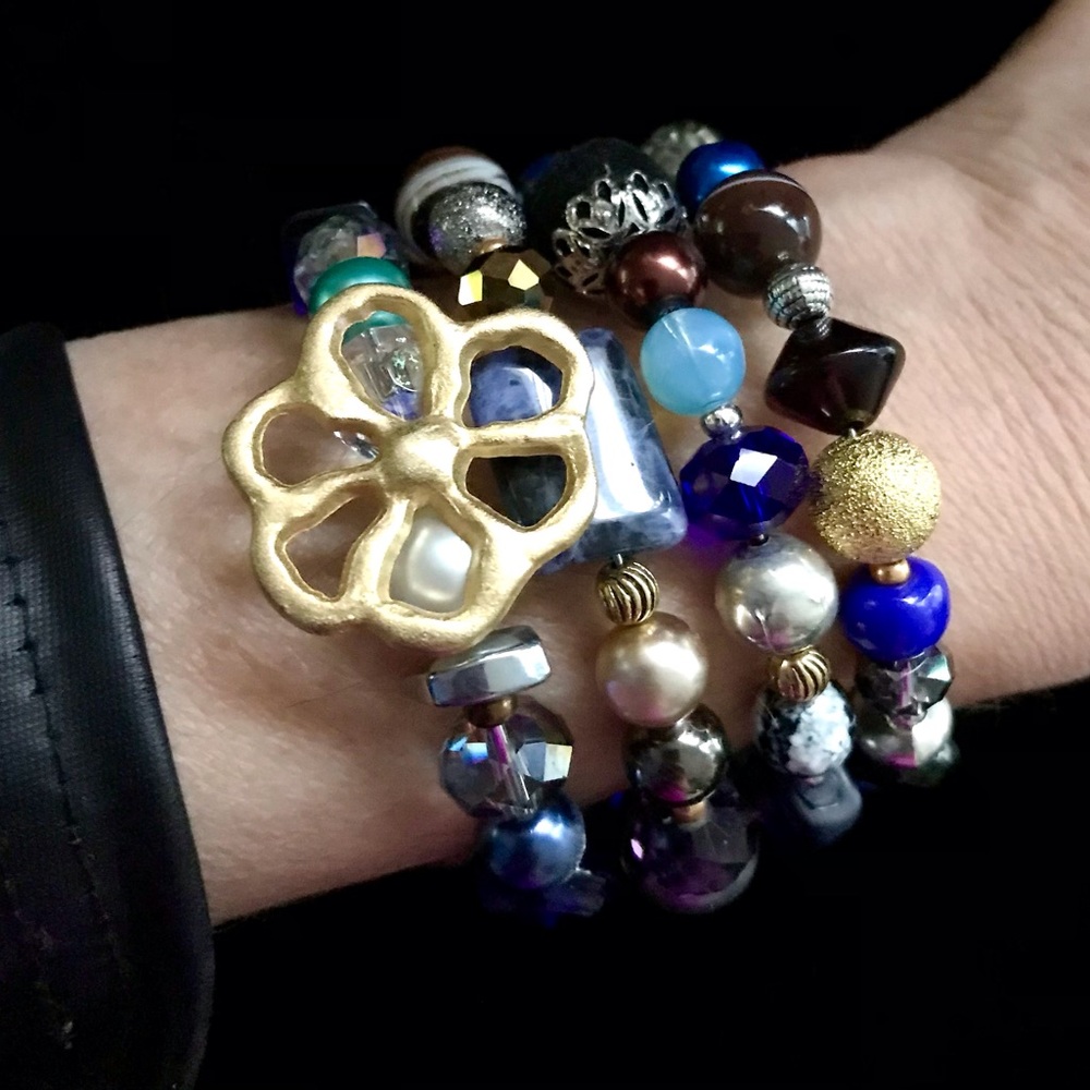 Handmade Bracelet with Vintage and Modern Elements (NB64-2H) New Without Tags - Picture 7 of 8